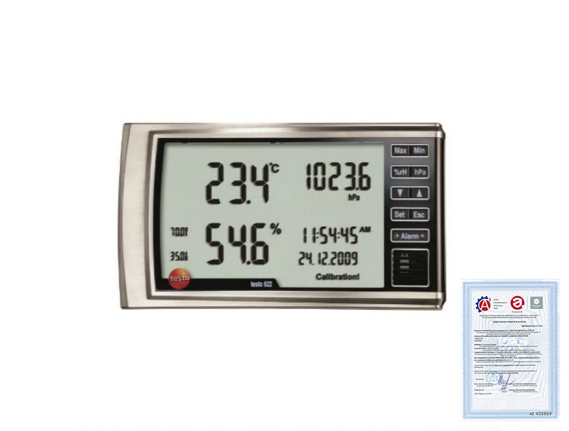 Поверка термогигрометра Testo 622 - фото 1