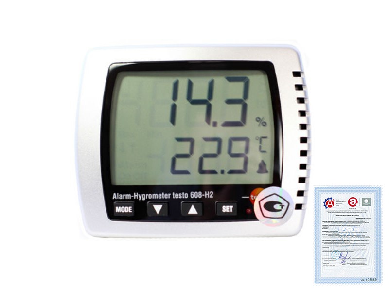 Поверка термогигрометра Testo 608-H2 - фото 1