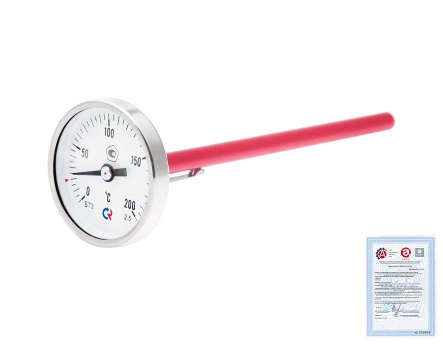 Поверка термометров общетехнических специальных (со штоком) Тип БТ, серия 220 - фото 1