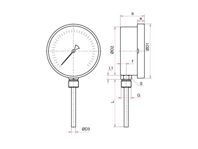 Поверка термометров биметаллических специальных (с пружиной) Тип БТ, серия 220 - фото 3